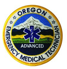 Oregon Emergency Medical Technician Advance - 4 inch Circle Patch