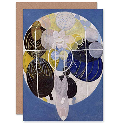 Wee Blue Coo Hilma AF KLINT Abstract Circles Painting Art Greetings Card