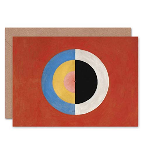 Wee Blue Coo Hilma AF KLINT SVANEN Abstract Circles Painting Art Greetings Card