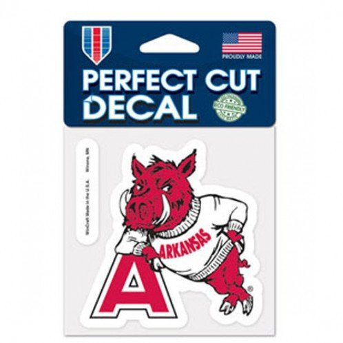 Wincraft Arkansas Razorbacks 4 inch x 4 inch Die Cut Decal - Vault