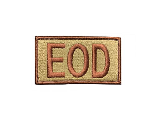 US Air Force EOD Explosive Ordnance Disposal OCP Spice Brown Brassard Patch with Hook Fastener