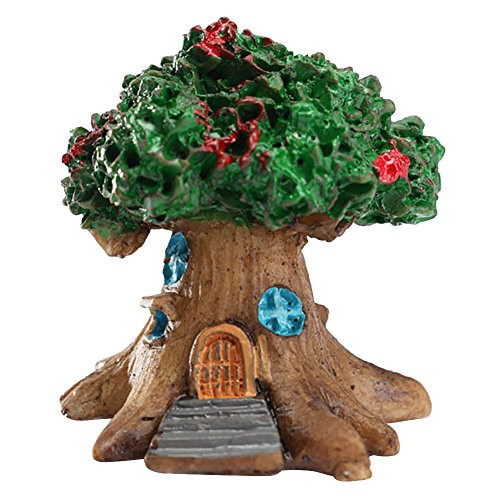 N/ hfjeigbeujfg Miniature Fairy Garden Mini Fairy Tree House Miniature Garden Micro Landscape Ornament Craft Decor - Green N/ hfjeigbeujfg Miniature Fairy Garden Mini Fairy Tree House Miniature Garden Micro Landscape Ornament Craft Decor - Green