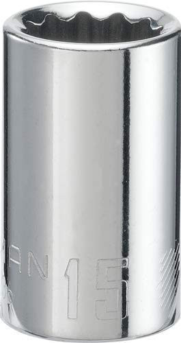 CRAFTSMAN Shallow Socket Metric 1/2-Inch Drive 15mm 12-Point -CMMT44236-