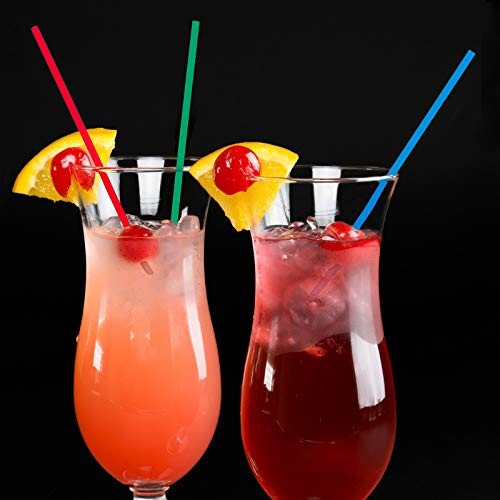 Red Blue Green Cocktail Straws 500 Stirrer Sipping Straws 5.50 inch Soodhalter Sip-Stirs