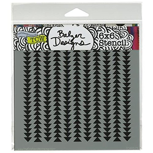 Crafters Workshop Templates 6 inchX6 inch-Stacked Triangles