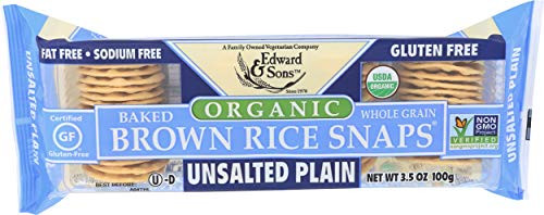 Edward  and  Sons Rice Snaps Plain Unsalted Organic 3.5 Ounce