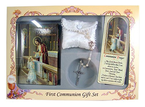 My First Holy Communion Gift Set with Mass Book, Rosary, and Bookmark (Girls) My First Holy Communion Gift Set with Mass Book, Rosary, and Bookmark (Girls)