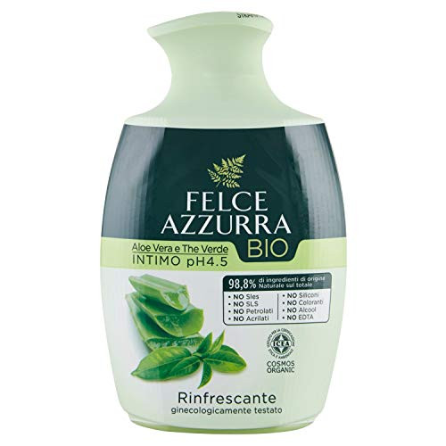 Felce Azzura Bio Intimate Wash Refreshing Aloe Vera and Green Tea 250 Ml 8.45 Fl Oz Felce Azzura Bio Intimate Wash Refreshing Aloe Vera and Green Tea 250 Ml 8.45 Fl Oz