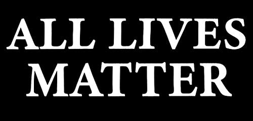 Wholesale Lot of 6 All Lives Matter Black White Vinyl Decal Bumper Sticker