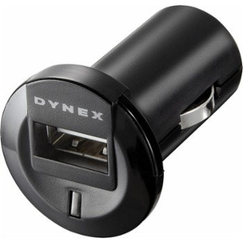 Dynex DC USB Car Charger Black DX-ACDC2XD