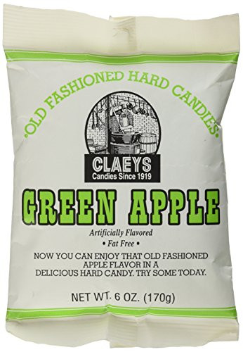 Claeys Old Fashioned Hard Candy Green Apple 6 Ounce Bag