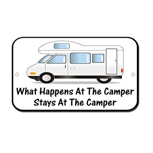 What Happens at The Camper Stays There All Lines Down Novelty Funny SignVinyl Sticker Decal 8 inch What Happens at The Camper Stays There All Lines Down Novelty Funny SignVinyl Sticker Decal 8 inch