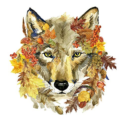 ESH7 Iron On Transfer Patches Wolf Animals Beast Painting Thermal Transfer A-Level Washable Stickers for Clothes T-Shirt Jacket Jeans Pants Handbag DIY -type14- ESH7 Iron On Transfer Patches Wolf Animals Beast Painting Thermal Transfer A-Level Washable Stickers for Clothes T-Shirt Jacket Jeans Pants Handbag DIY -type14-