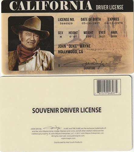 Signs 4 Fun NJWID John Wayne ID Brown