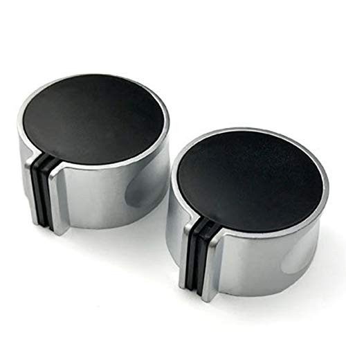 RXING Gas Stove Knob 2PCS Black Gas Stove Universal Black Control Switch Knobs Control Knobs for all makes of Oven Cooker  and  Hob
