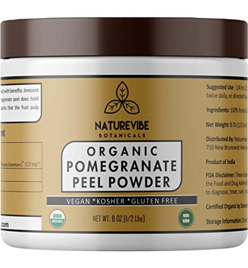 Naturevibe Botanicals Pomegranate Peel Powder 1/2Lb -8oz- - Punica Granatum - Gluten Free and Non GMO - Skin Care...-Packaging May Vary- Naturevibe Botanicals Pomegranate Peel Powder 1/2Lb -8oz- - Punica Granatum - Gluten Free and Non GMO - Skin Care...-Packaging May Vary-