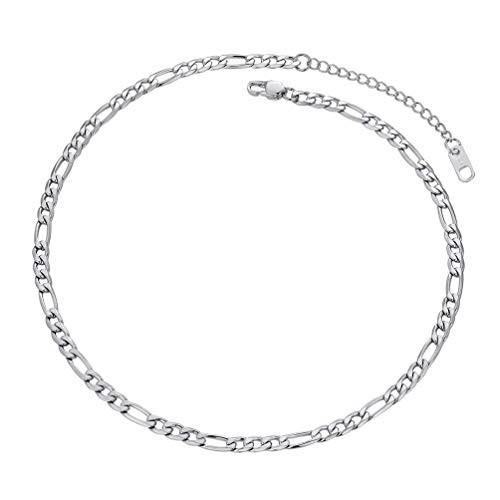 PROSTEEL Stainless Steel Chocker Figaro Chain Men Women 14 Inch Eboy Egirl Chains Jewelry Grunge Necklace Choker