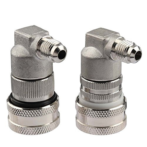 OneBom Stainless Steel Ball Lock Keg Fittings, Gas Liquid Quick Disconnect Set for Corny Kegs Homebrew (MFL Thread) OneBom Stainless Steel Ball Lock Keg Fittings, Gas Liquid Quick Disconnect Set for Corny Kegs Homebrew (MFL Thread)