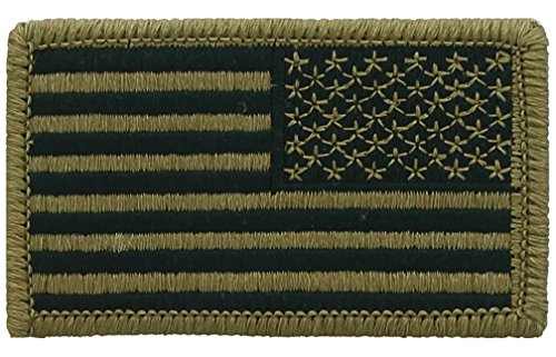 Military Uniform USA American Flag Patch Military Hook  and  Loop Flag Patch -OCP Reverse-