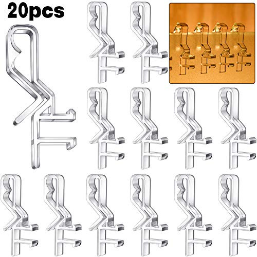 Hidden Valance Clips Clear Plastic Valance Clips for Horizontal Blind Valance -20 2.1 Inch-