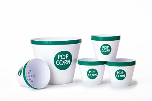 Wabash Valley Farms Plastic Popcorn Bowl Set with Removable Kernel Separator Durable, Plastic Teal Popcorn Buckets, Perfect for Sharing on Family Movie Night, Makes a Great Gift Wabash Valley Farms Plastic Popcorn Bowl Set with Removable Kernel Separator Durable, Plastic Teal Popcorn Buckets, Perfect for Sharing on Family Movie Night, Makes a Great Gift