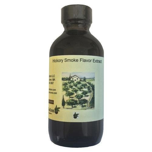 OliveNation Hickory Smoke Flavor Extract Water Soluble Instantly Add Smoke Flavor to Baked Goods Beverages Brews Non-GMO Gluten Free Kosher Vegan - 4 ounces