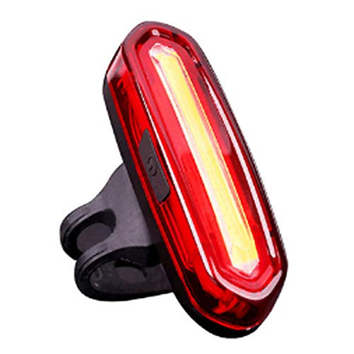 DouRyoku 120Lumens USB Rechargeable Bicycle Rear Light Cycling LED Taillight Waterproof MTB Road Bike Tail Light Back Lamp for Bicycle -Red-