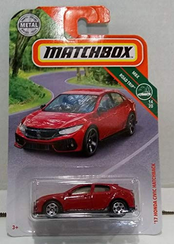 Matchbox 2019 MBX Road Trip 17 Honda Civic Hatchback 8/100 Red