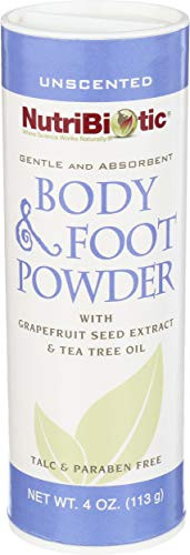 Nutribiotic Body and Foot Powder Unscented 4 Ounce