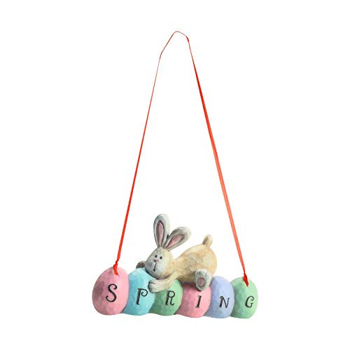 Spring Bunny Tabletopper Easter Decorations Easter Bunny Rabbit Figurine Statue Decoration Decorative Bunny Cute Craft Bunny Standing Easter Bunny Figures Party and Home Decor Pendant -A-