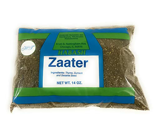 Habash Zaatar Middle Eastern Seasoning Mix Spice Green Blend - Zaatar Za atar Zahtar- Mix of Thyme Sumack and Sesame Seeds Triple Traders Exclusive