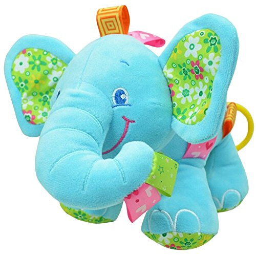 Cute Plush Lullaby Musical Elephant for Baby (Blue)