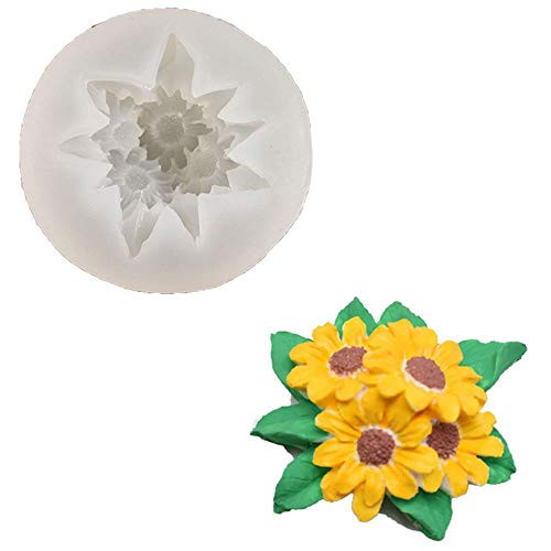 MoonyLI Flower Fondant Cake Molds Silicone Soap Mold Chrysanthemum Flower Molds DIY Handmade Fondant Clay Chocolate Mold Soap Mold Fondant Mould Craft Molds
