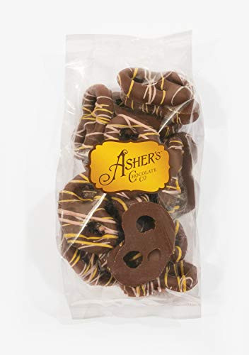 Ashers Chocolates Chocolate Covered Pretzels Yellow and Pink Pretzels Easter Collection of PretzelsSmall Batches of Kosher Chocolate Family Owned Since 1892 Assorted Pretzels 4 oz -Milk-