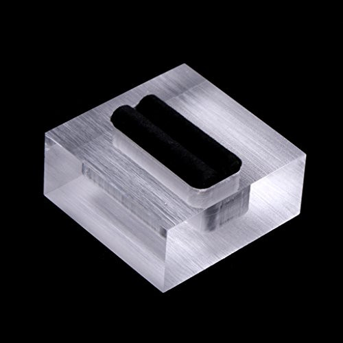 7haofang Ring Display Stand Clear Acrylic Ring Display Stand Jewelry Store Showcase Holder Storage