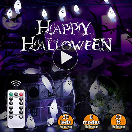 Kandice Halloween-Light-String 8 Modes and Remote Control Function Outdoor Pumpkin Lights Battery-Powered Ip65 Waterproof Halloween Pumpkin Lights Perfect for Decorating Indoors or Outdoors