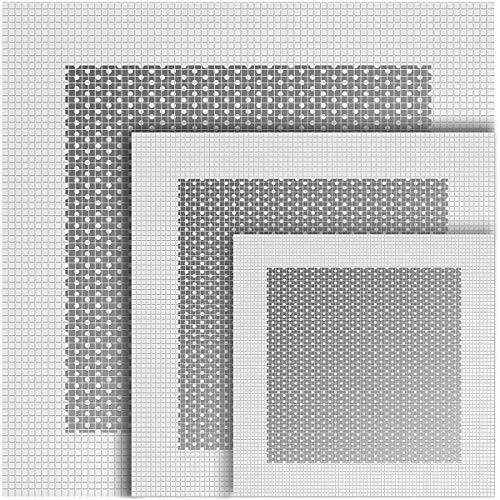 Aluminum Wall Repair Patch Self Adhesive 4/6/8 inch Fiber Mesh Over Galvanized Plate Mesh Wall Patches Screen Patch Repair for Walls Ceilings Drywall Wall Patch Stickers Tool