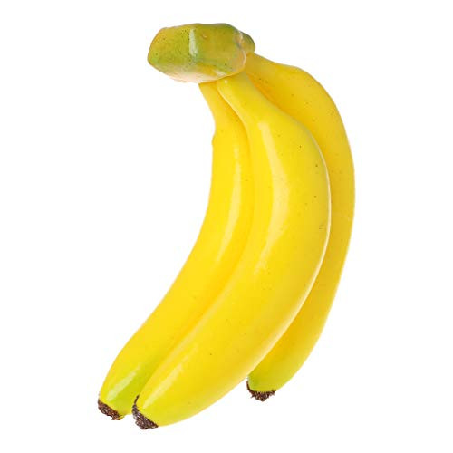 MOMOJIA Realistic Lifelike Artificial Banana Bunch Fruit Fake Display Prop Decorative Food Home Party Decor