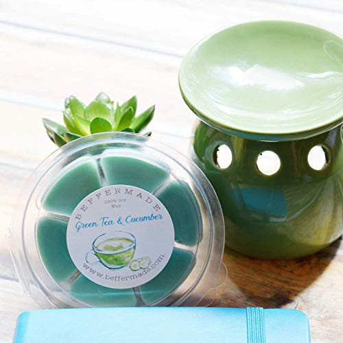 Green Tea and Cucumber Scented Wax Petals 2 oz soy wax melt Green Tea and Cucumber Scented Wax Petals 2 oz soy wax melt