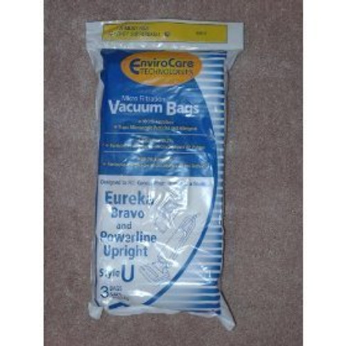 Eureka Bravo and Powerline Upright Style U Bags Microfiltration with Closure ... by EnviroCare Eureka Bravo and Powerline Upright Style U Bags Microfiltration with Closure ... by EnviroCare