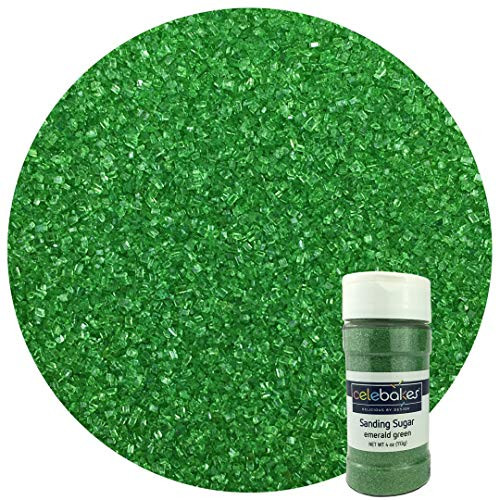Celebakes by CK Products Emerald Green Sanding Sugar 4oz.