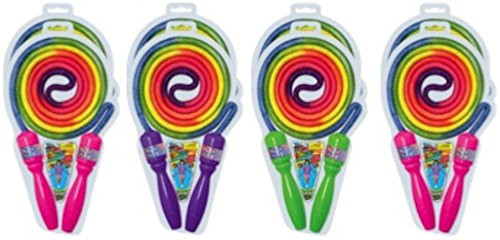 Ja-Ru Rainbow Jump Rope (Party Favor Bundle Pack of 8)