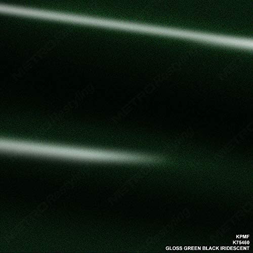 KPMF K75460 Gloss Green Black Iridescent 3in x 5in -Sample Size- Vinyl Car Wrap Film