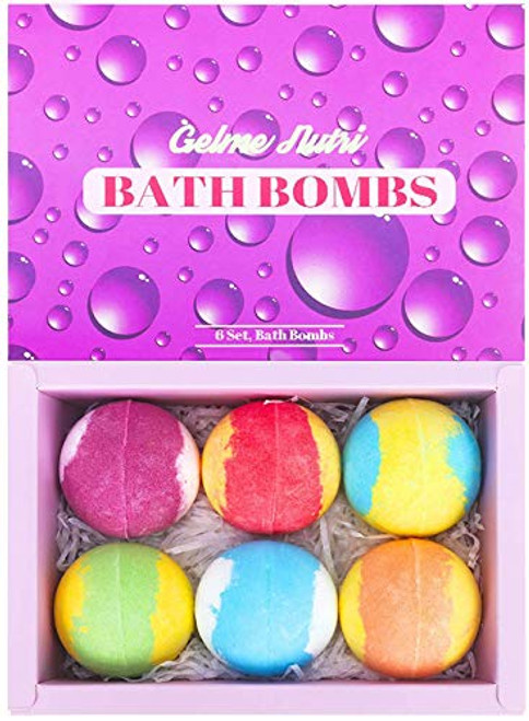 Natural Bath Bombs 6 Pcs Handmade Bath Bombs Gift Set Organic Bubble Bath Bombs Rich in Essential Natural Essential Oils Shea Butter Moisturize Dry Skin Ideal Gift for WomenKids on Christmas Natural Bath Bombs 6 Pcs Handmade Bath Bombs Gift Set Organic Bubble Bath Bombs Rich in Essential Natural Essential Oils Shea Butter Moisturize Dry Skin Ideal Gift for WomenKids on Christmas