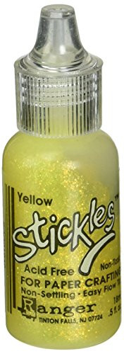 Ranger 1/2 Ounce Stickles Glitter Glue Yellow