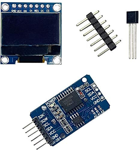 Tangyy DS3231 AT24C32 Real Time Clock Module 0.96 inch OLED 128X64 Display Precision Centigrade Temperature Sensors LM35 LM35DZ