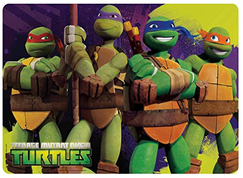 Zak Design Teenage Mutant Ninja Turtles Kids Meal Time Plastic Placemat Makes Clean Up A Breeze