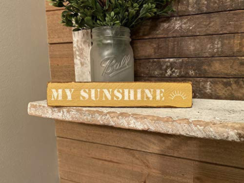My Sunshine Lath Sign - Mustard Yellow