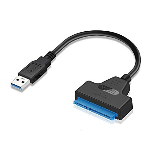 LAPUTA USB 3.0 to SATA Adapter Cable USB 3.0 to 22Pin SATA Adapter Cable 2.5inch Hard Disk Drive SSD Converter Cord