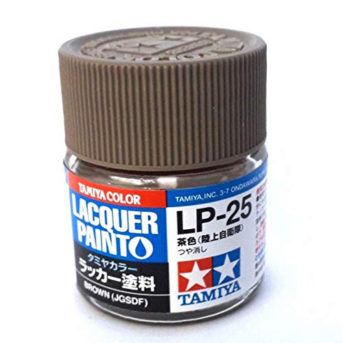 Tamiya 82125 LP25 Lacquer Paints Brown -JGSDF- Color Bottle - 10 ml / 0.34 Fl.Oz